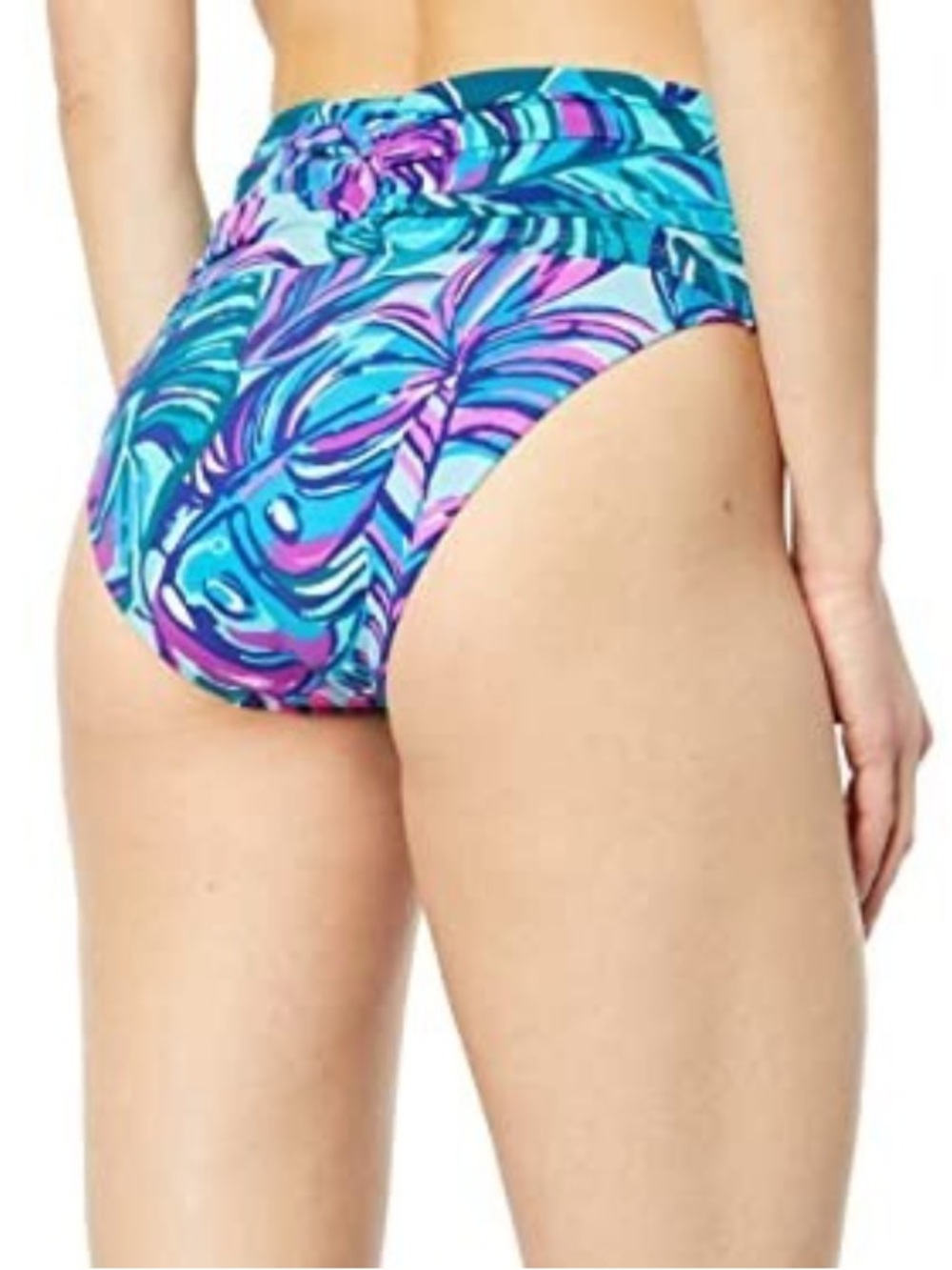 LILLY PULITZER Meechi Bikini Top, High-Waisted Lagoon Sarong Hipster Bottom Sz 4 - Picture 10 of 16